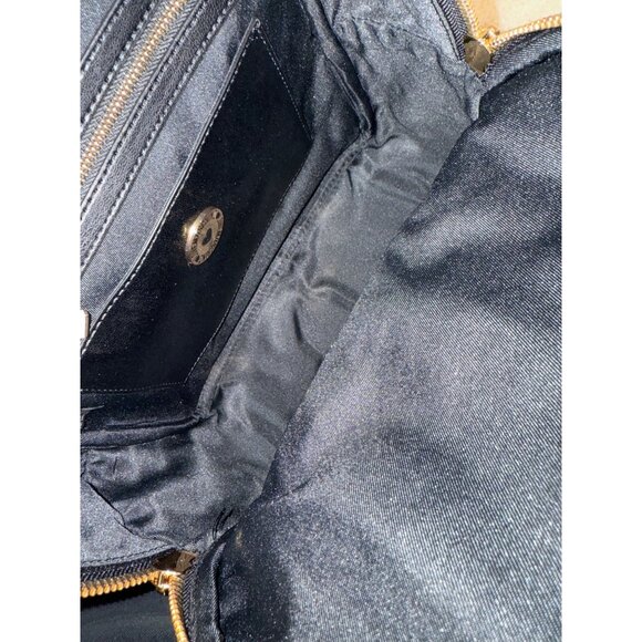 Love Moschino Black Nylon Backpack With Gold Hardware & Multiple Zipper Pockets - Picture 5 of 10